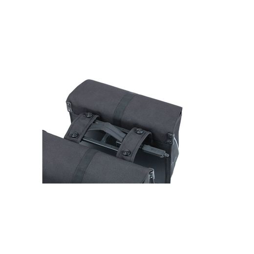 Bolsa doble BASIL "Forte" MIK, 35L, negro/negro