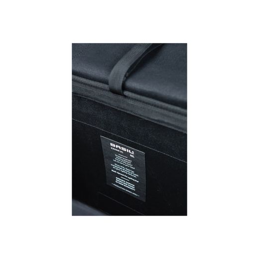 Bolsa doble BASIL "Kavan Eco Classic Rounded", 46L, negra