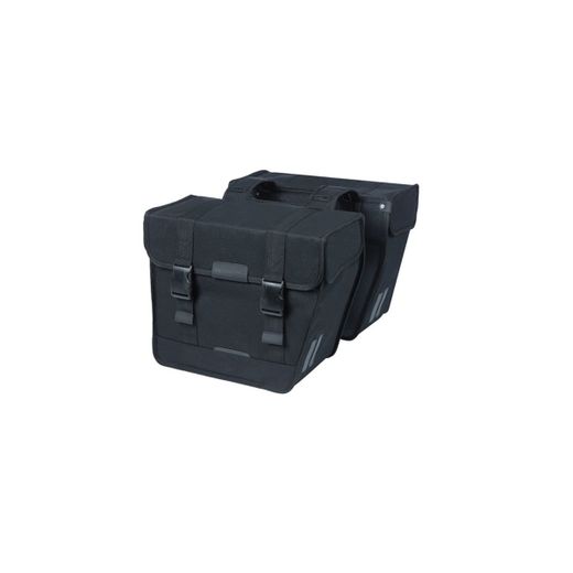Bolsa doble BASIL "Kavan Eco Classic Rounded", 46L, negra
