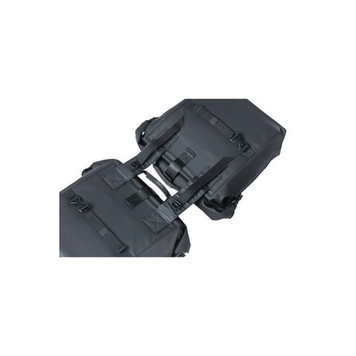 Bolsa doble BASIL "SoHo Nordlicht", 41L, negro noche