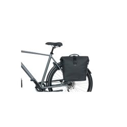 Bolsa doble BASIL "SoHo Nordlicht", 41L, negro noche