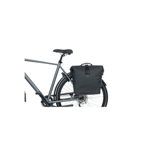 Bolsa doble BASIL "SoHo Nordlicht", 41L, negro noche
