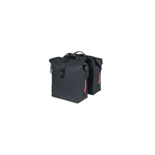Bolsa doble BASIL "SoHo Nordlicht", 41L, negro noche