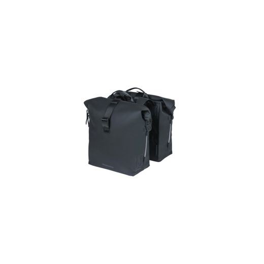 Bolsa doble BASIL "SoHo Nordlicht", 41L, negro noche