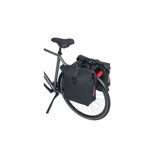 Bolsa doble BASIL "SoHo Nordlicht", 41L, negro noche
