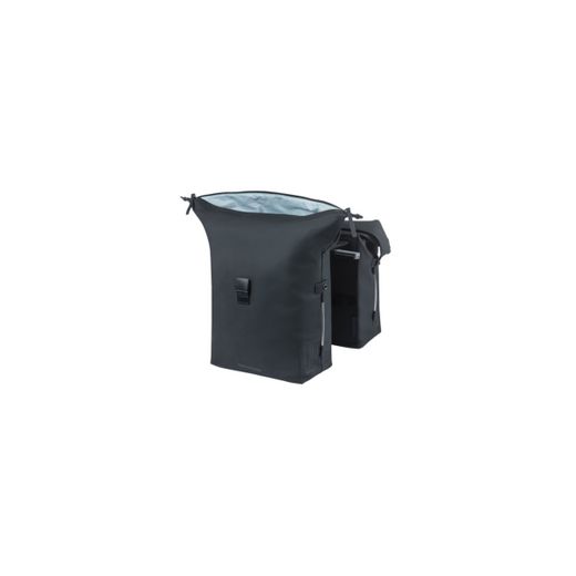 Bolsa doble BASIL "SoHo Nordlicht" MIK, 41L, negro noche
