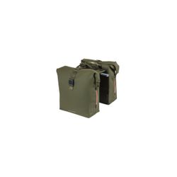 Bolsa doble BASIL "SoHo Nordlicht" MIK, 41L, verde musgo