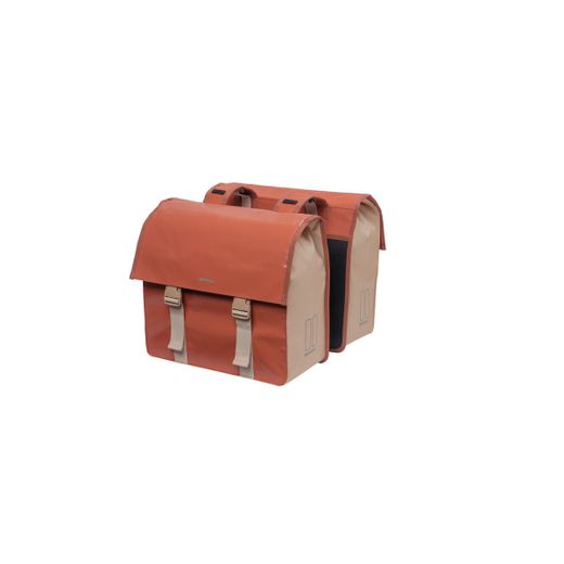 Bolsa doble BASIL "Urban Load", 48-53L, terra rojo/rosa