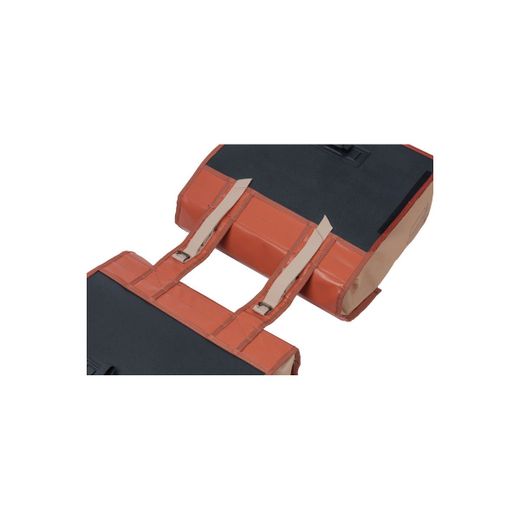 Bolsa doble BASIL "Urban Load", 48-53L, terra rojo/rosa