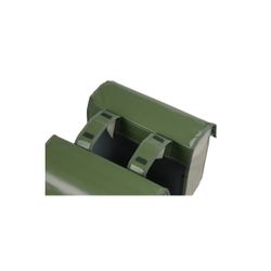 Bolsa doble BASIL "Urban Load", 48-53L, verde musgo/arena