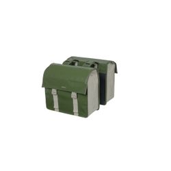 Bolsa doble BASIL "Urban Load", 48-53L, verde musgo/arena