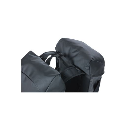 Borsa doppia Miles Tarpaulin, 34L, nero arancione