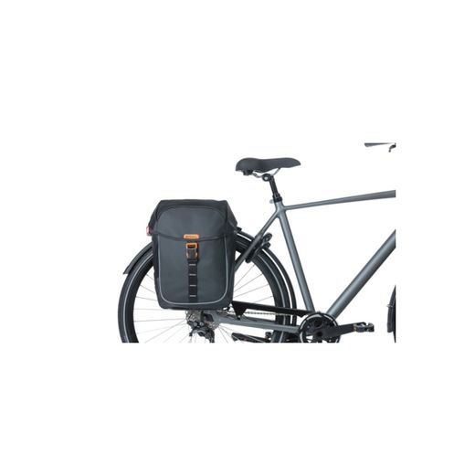 Borsa doppia Miles Tarpaulin, 34L, nero arancione