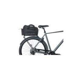 Bolsa portaequipajes BASIL "Miles XL Pro", 9-36L, negro lima