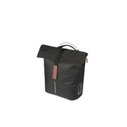 Bolsa trasera BASIL "City Shopper" MIK Studs, 14-16L, negra