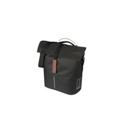 Bolsa trasera BASIL "City Shopper" MIK Studs, 14-16L, negra