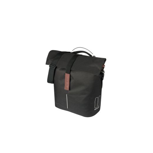 Bolsa trasera BASIL "City Shopper" MIK Studs, 14-16L, negra