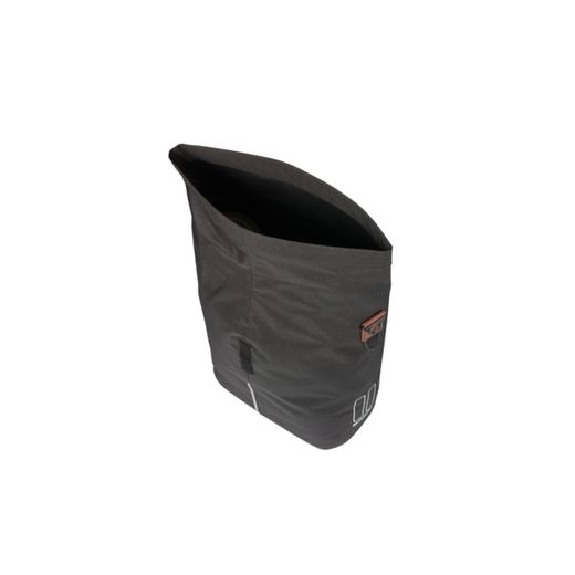 Bolsa trasera BASIL "City Shopper" MIK Studs, 14-16L, negra