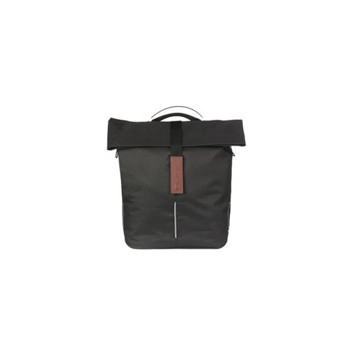 Bolsa trasera BASIL "City Shopper" MIK Studs, 14-16L, negra