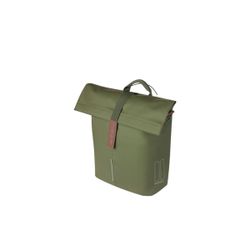 Bolsa trasera BASIL "City Shopper" MIK Studs, 14-16L, verde musgo