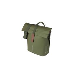 Bolsa trasera BASIL "City Shopper" MIK Studs, 14-16L, verde musgo