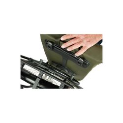 Bolsa trasera BASIL "City Shopper" MIK Studs, 14-16L, verde musgo