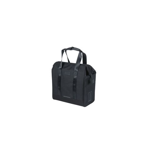 Bolsa trasera BASIL "Grand Flower", 23L, negra