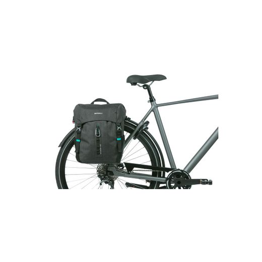 Bolsa trasera impermeable BASIL "Discovery 365D" M, 9L, negra