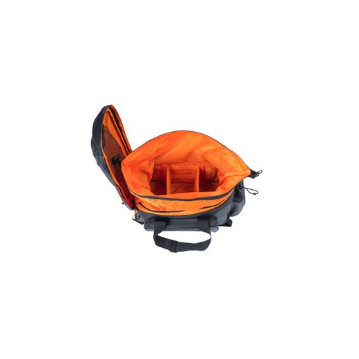 Bolsa trasera impermeable BASIL "Miles Tarpaulin" XL Pro, 9-36L, negro naranja