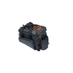Bolsa trasera impermeable BASIL "Miles Tarpaulin" XL Pro, 9-36L, negro naranja