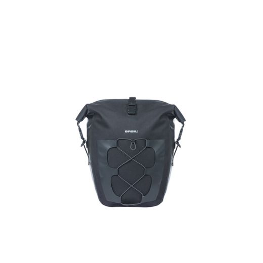 Bolsa trasera impermeable BASIL "Navigator Waterproof L" MIK Studs, 22L, negra