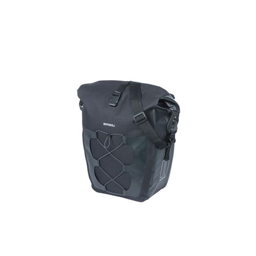 Bolsa trasera impermeable BASIL "Navigator Waterproof L" MIK Studs, 22L, negra