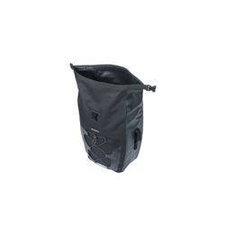Bolsa trasera impermeable BASIL "Navigator Waterproof L" MIK Studs, 22L, negra