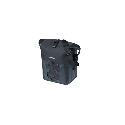 Bolsa trasera impermeable BASIL "Navigator Waterproof" M, 12-15L, negra