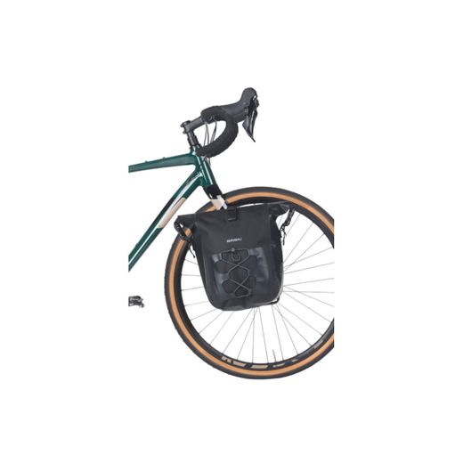 Bolsa trasera impermeable BASIL "Navigator Waterproof M" MIK Studs, 14L, negra