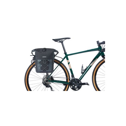 Bolsa trasera impermeable BASIL "Navigator Waterproof M" MIK Studs, 14L, negra