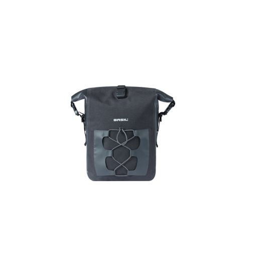 Bolsa trasera impermeable BASIL "Navigator Waterproof M" MIK Studs, 14L, negra