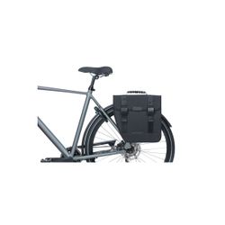 Bolsa trasera izquierda BASIL "Tour", 14L, negra