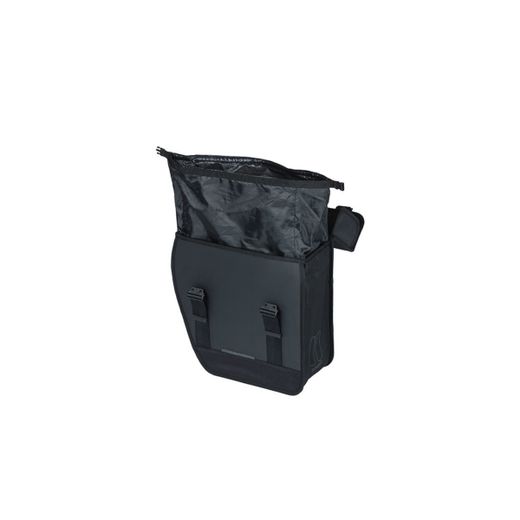 Bolsa trasera izquierda impermeable BASIL "Tour Waterproof Left", 14L, negra