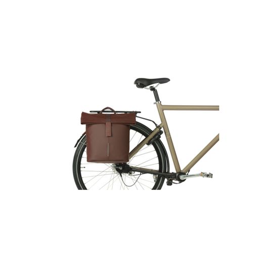 Bolsa trasero BASIL "City Shopper" MIK Studs, 14-16L, marrón