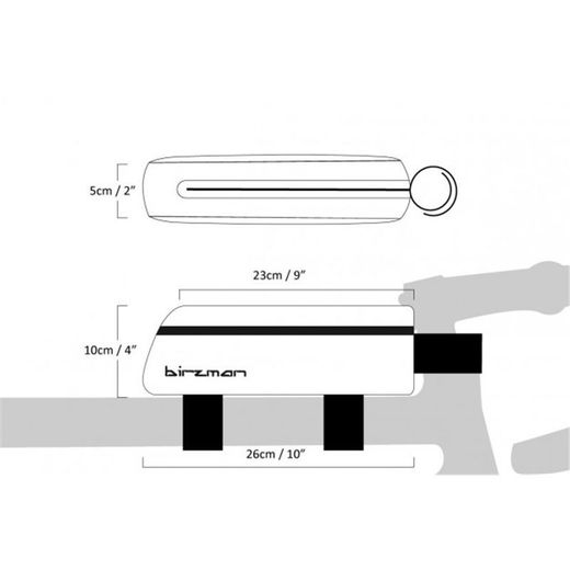 Sacoche pour tube supérieur Packman
