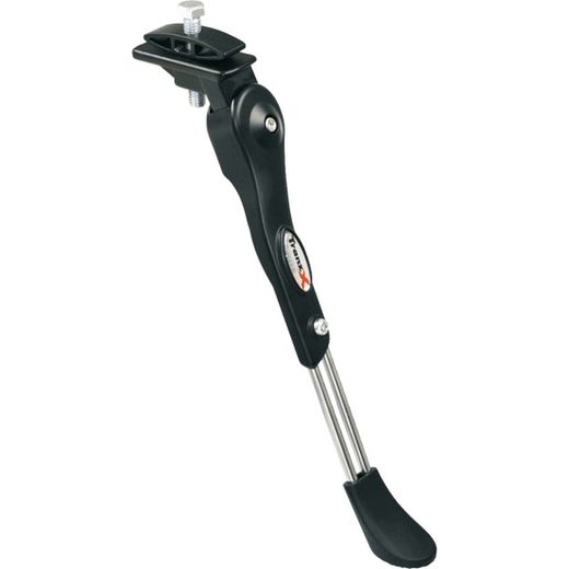 Caballete lateral aluminio regulable 24-28 al cuadro, negro