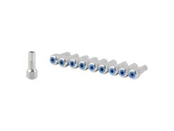 Écrous de rayon alpina tête hexagonale autobloquante en alliage argent 10-pack