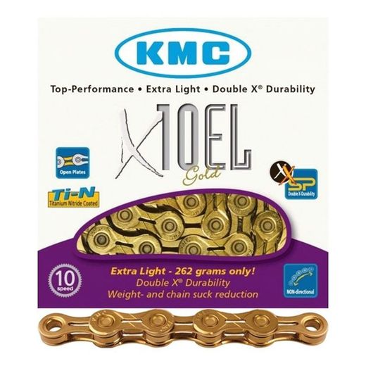 Cadena kmc x-10 el light 114 baules 10v or