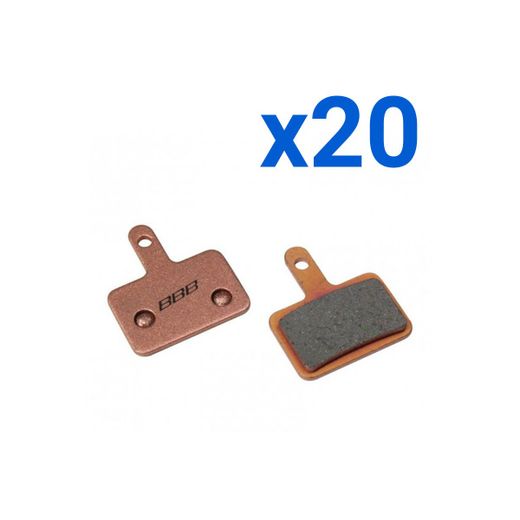Caja de pastillas de freno "DiscStop HP Sintered" tipo Shimano Deore Hydro/Mec M515, M495, M475, etc. (20uds.)