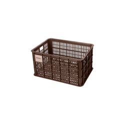 Caja de plástico reciclado para bicicletas BASIL L, 40L, marrón