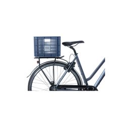 Caja de plástico reciclado para bicicletas BASIL M, 29.5L, azulona