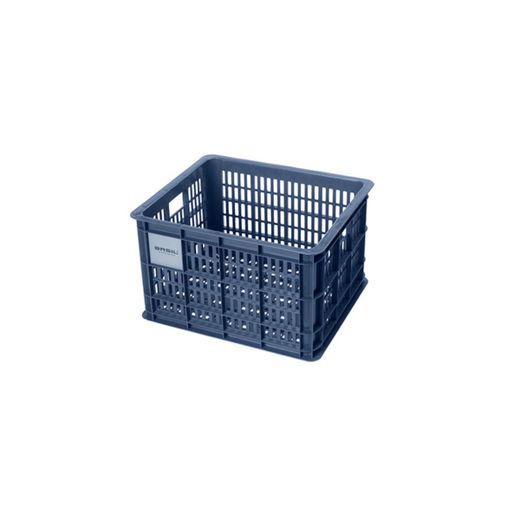 Caja de plástico reciclado para bicicletas BASIL M, 29.5L, azulona