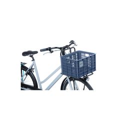 Caja de plástico reciclado para bicicletas BASIL M, 29.5L, azulona
