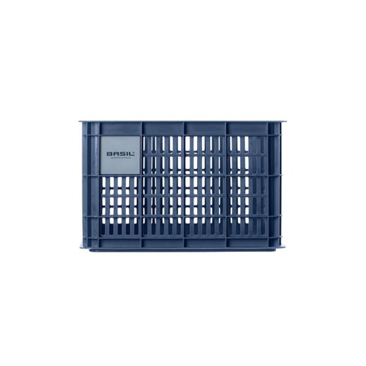 Caja de plástico reciclado para bicicletas BASIL M, 29.5L, azulona